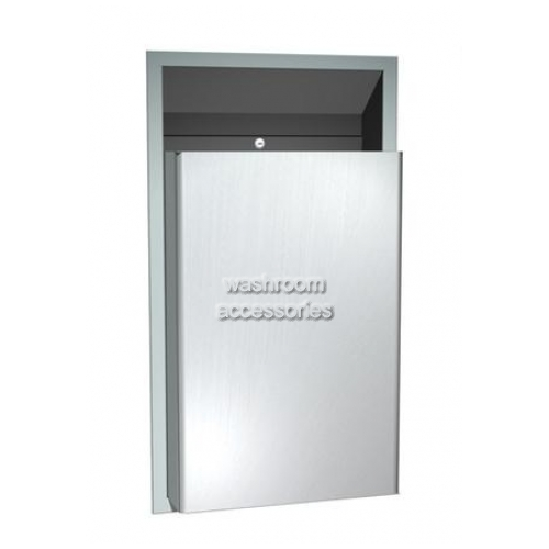 View 10-0458 Waste Bin 46L Semi-Recessed details.