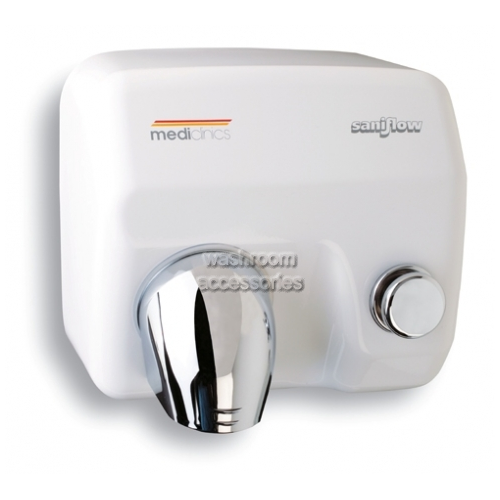 View E05 Hand Dryer Push Button details.
