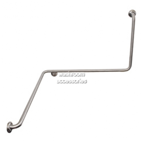 Toilet Grab Rail Wrap Around 1100 x 1025 x 600mm 90 Degree