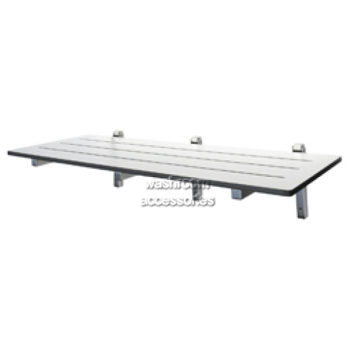 View ML991 Folding Shower Seat Stainless Steel Frame details.