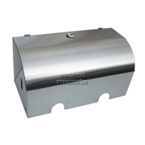 ML835 Double Toilet Roll Holder Lockable Hooded