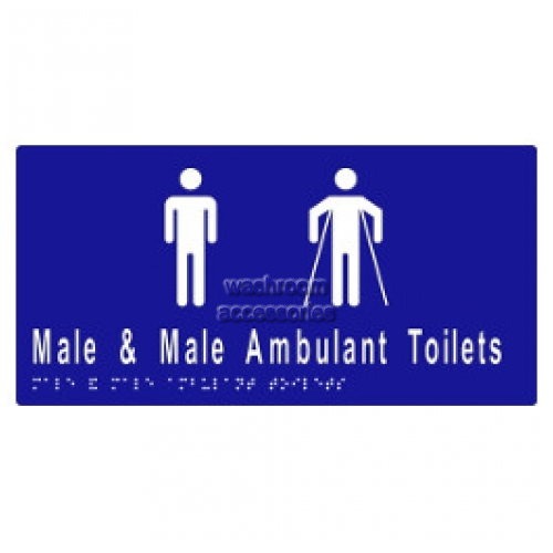 ML16246A Braille Sign Male and Male Ambulant Toilet