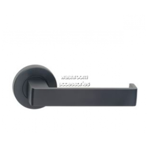 888-12 Door Handle Round Rose Pair