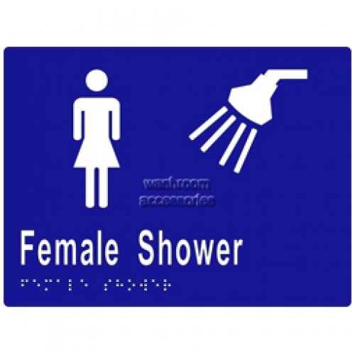 ML16292 Braille Sign Female Shower