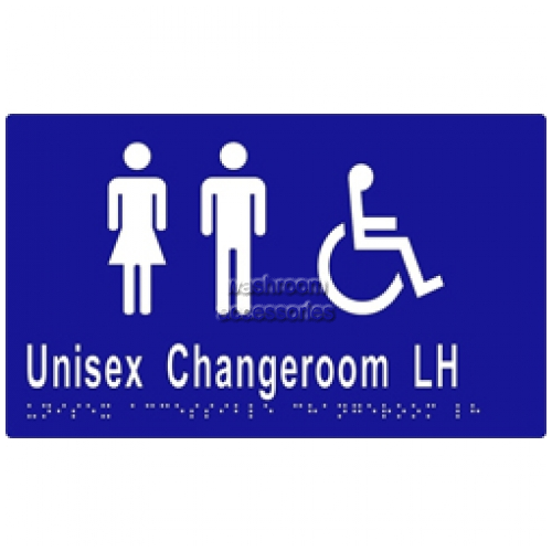 View ML16228 Braille Sign Unisex Accessible Changeroom LH Transfer details.