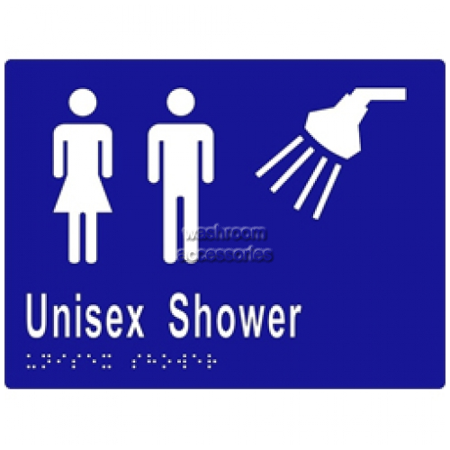 View ML16294 Braille Sign Unisex Shower details.