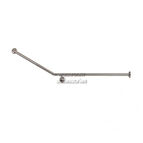View MLR106 Toilet Grab Rail Right Hand Rear Wall Mount details.