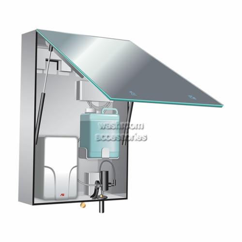 Behind The Mirror Cabinet with Mirror Foam Dispenser and Dryer