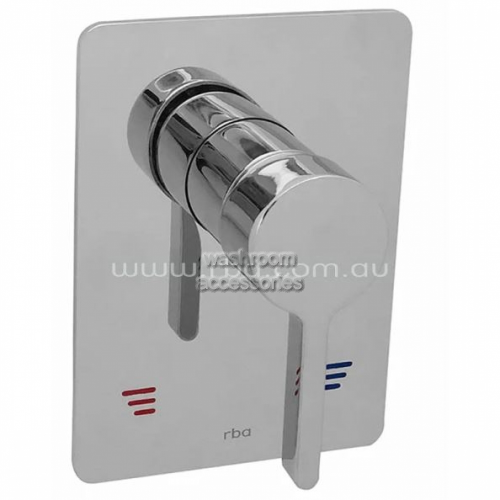 View RBA1110 Shower Mixer Rectangular Plate details.