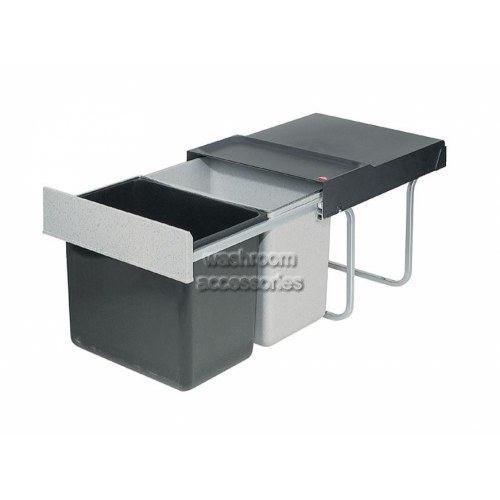 Double Waste Bin 2 x 18L