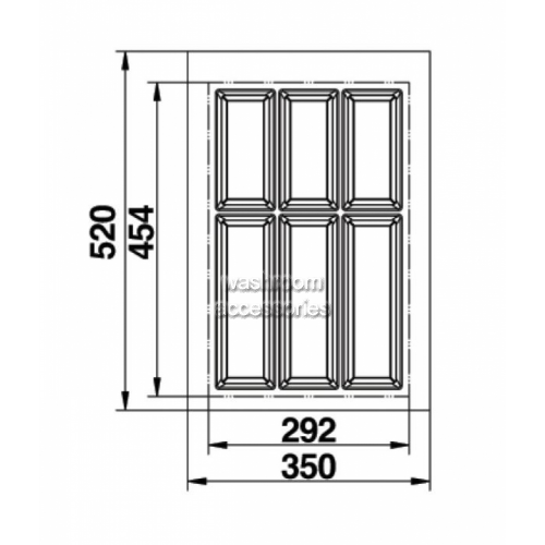 Cutlery Tray Suits 400mm Drawer