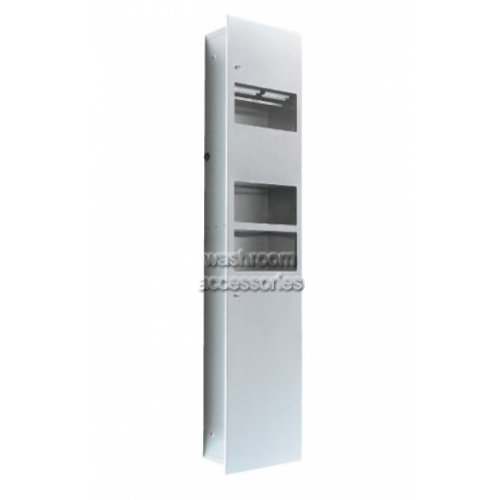 View 2847A 3-In-1 Unit Towel Dispenser Hand Dryer Waste Bin 30L details.