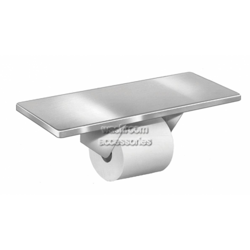 View 5262 Single Toilet Roll Holder with Shelf details.