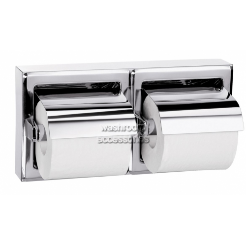 View 5126 Double Toilet Roll Holder with Hoods details.