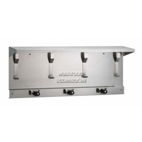993 Utility Shelf with Hooks and Mop Broom Holders