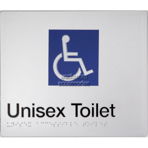 DT Accessible Toilet Sign Braille