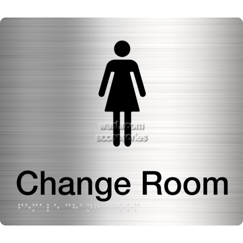 FCR Female Change Room Sign Braille