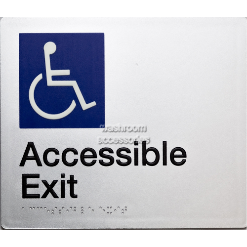 Accessible Exit Sign Braille