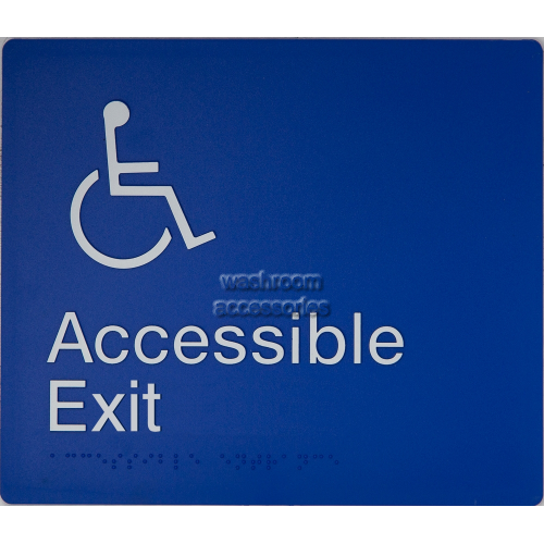 Accessible Exit Sign Braille