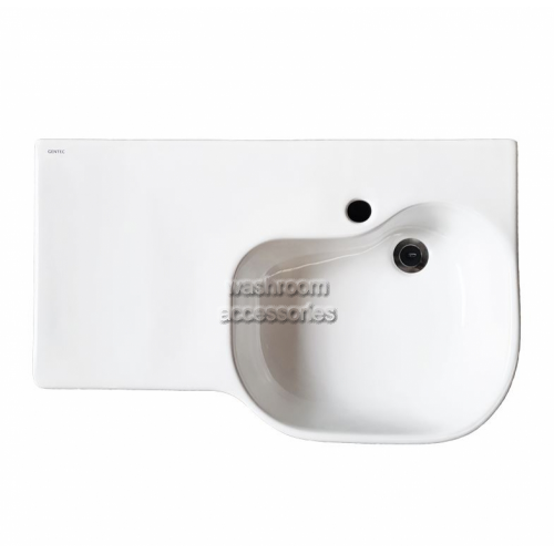 View SANH715BLT Accessible Basin with Left Shelf details.