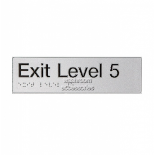 EL5 Exit Sign Level 5 Braille