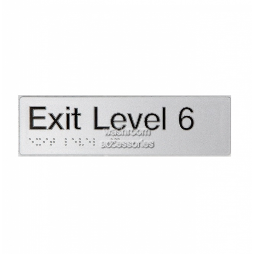 EL6 Exit Sign Level 6 Braille