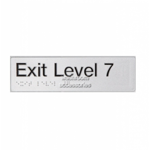 EL7 Exit Sign Level 7 Braille