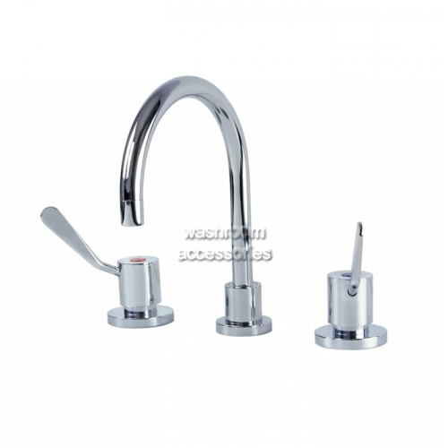 View CL10005 Basin Mounted Sink Set Swivel Spout details.
