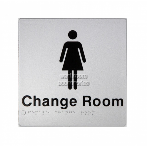 FCR Female Change Room Sign Braille