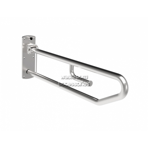 832-102 Changing Places Locking Drop Down Grab Rail with Toilet Roll Holder