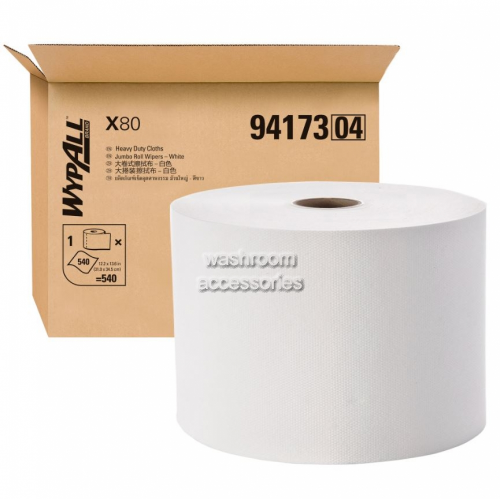 View X80 Perforated Jumbo Roll Wipers details.