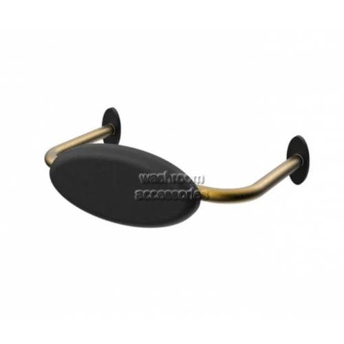 R01R1B Toilet Back Rest Black Cushion