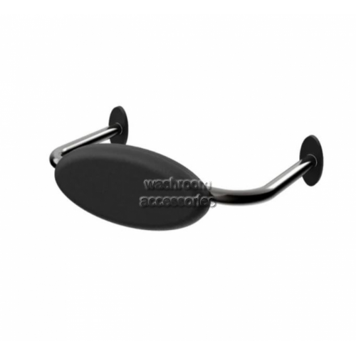 R01R1B Toilet Back Rest Black Cushion