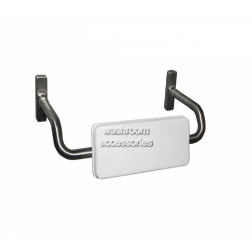 PBR35A Padded Toilet Backrest with Curved Arm