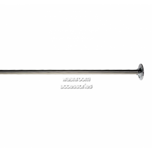 View JDMROD Shower Curtain Rail Straight Loose End Flange details.