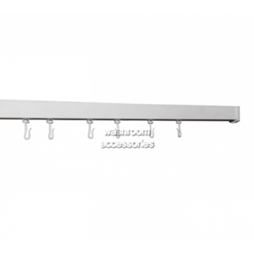 JDMTRACK-L Shower Curtain Track L-Shaped Anodised 