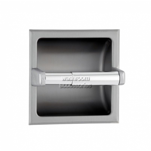 B6677 Single Toilet Roll Holder Recessed