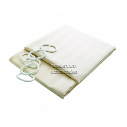 9537 Shower Curtain with Hooks