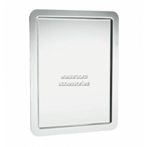 10-108 Security Framed Steel Mirror with Rounded Corners