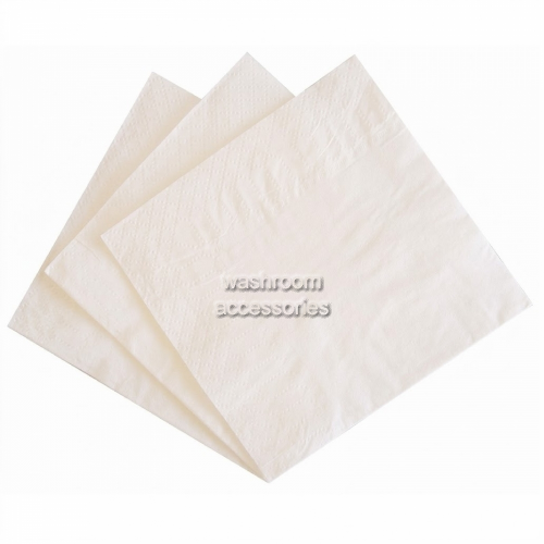 ABC WHITE COCKTAIL SERVIETTES 2PLY