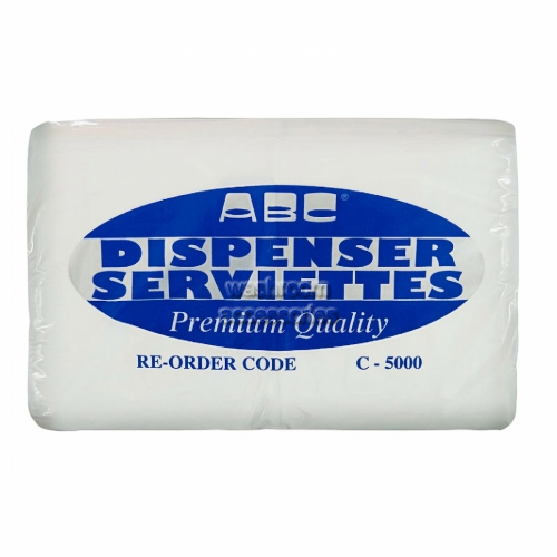ABC COMPACT FOLD 1 PLY SERVIETTES 
